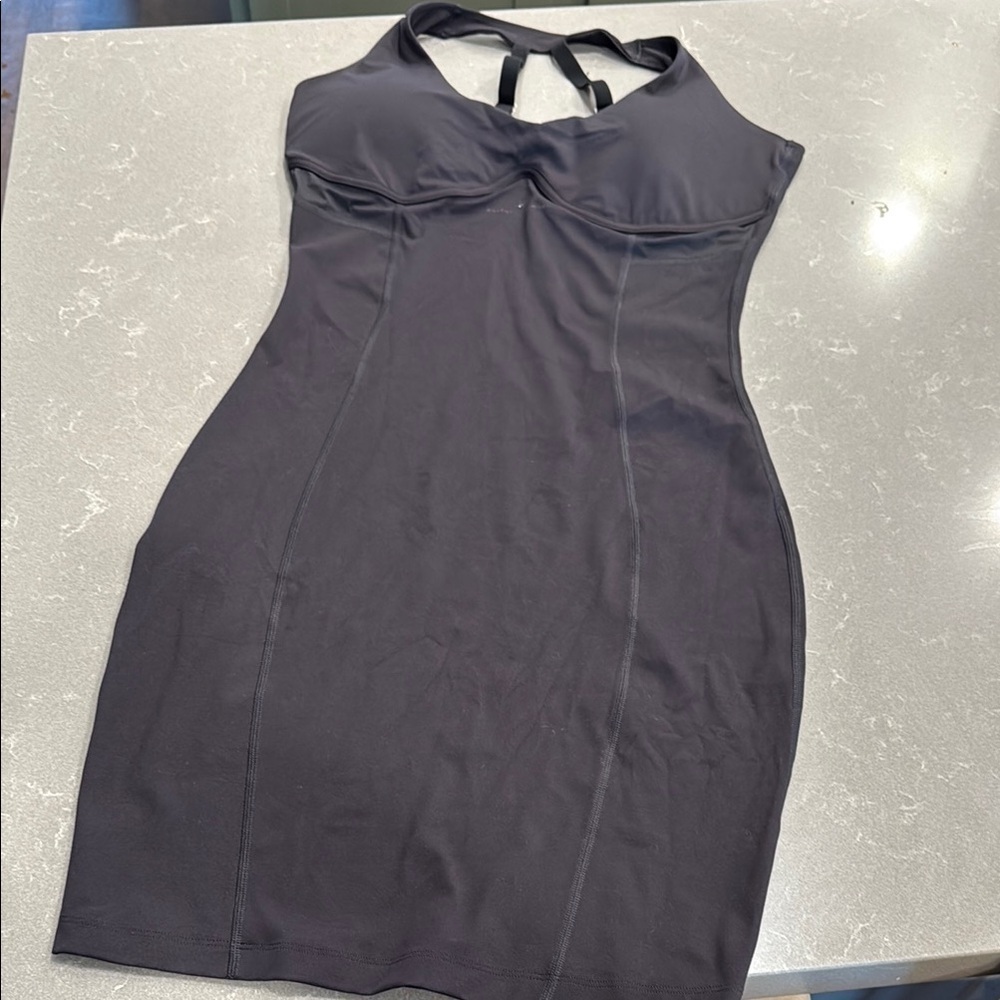 Gymshark Black Halter Cut Out Bodycon Dress